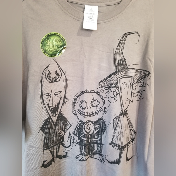 Disney Parks Lock Shock & Barrel Nightmare Before Christmas T-Shirt Adult LARGE - Picture 5 of 7